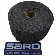 ผ้าพันท่อเฮดเดอร์ SARD ทนความร้อน 1200องศา Carbonดำ ยาว5M